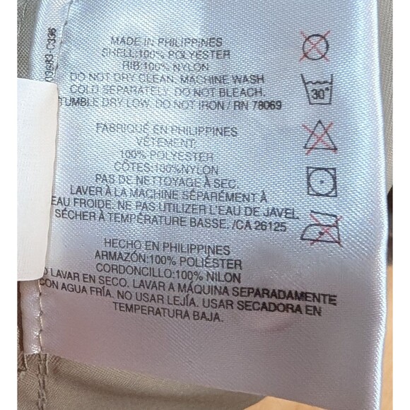 Ashworth Weather Systems 1/4 Zip Pullover Jacket Men’s L Beige Black Stripe - Picture 5 of 9